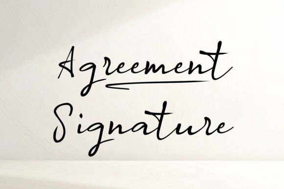 Agreement Signature: The Script Font for Business Branding