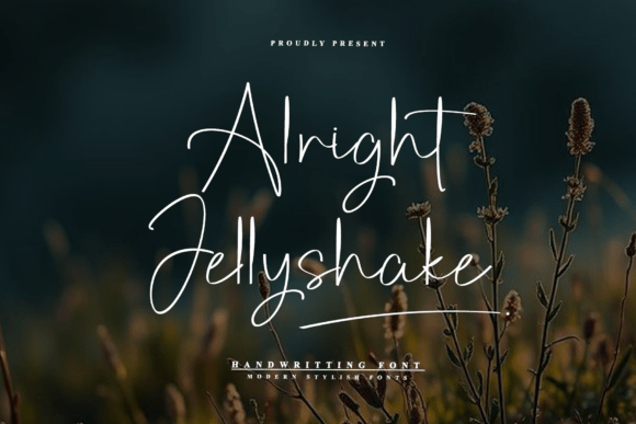 Alright Jellyshake: A Handwritten Font for Personal & Professional Crafting
