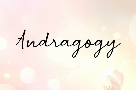 Andragogy: The Elegant Script Font for Modern Editorial Design