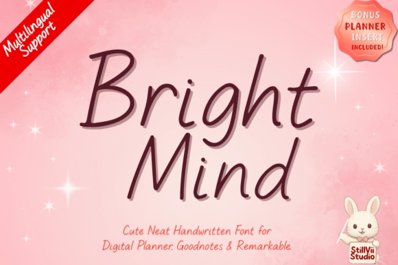 Bright Mind: The Minimalist Handwritten Font for Crafters