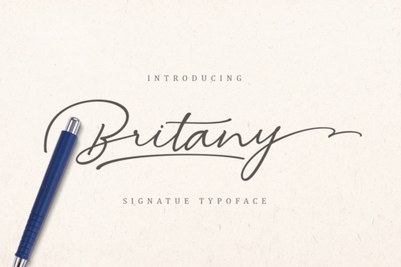Britany: A Handwritten Script Font for Makers & Their Shops