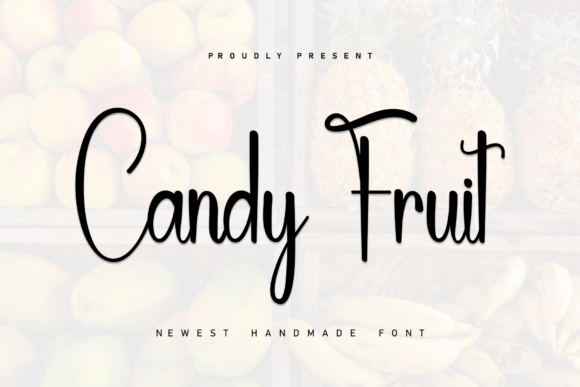 Candy Fruit Font: A Handwritten Accent for Relaxed Branding