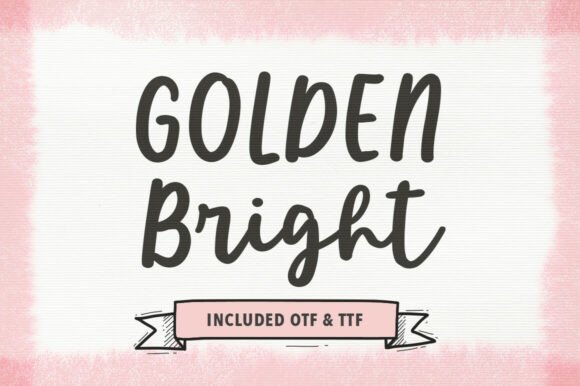 Golden Bright: A Dual-Personality Font for Your Next Branding Project