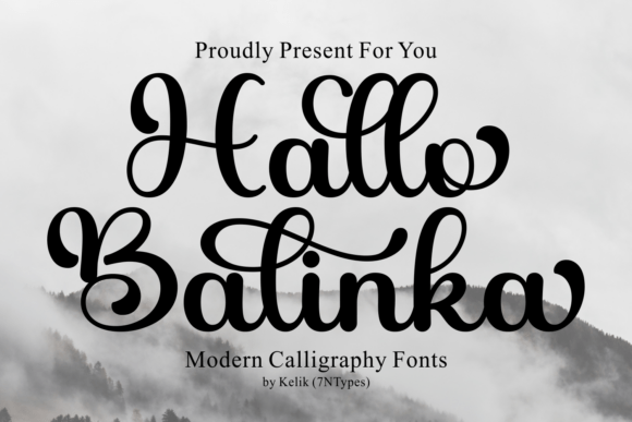 Hallo Balinka: A Script Font for Expressive Editorial Design