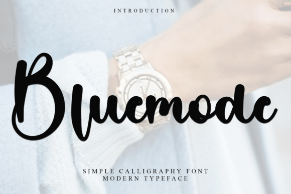 Introducing Bluemode: A Festive Font for Your Business Branding