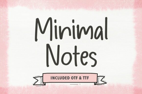 Minimal Notes: A Font for Quiet Editorial Moments
