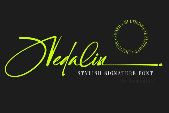 Nedalin: The Expressive Script Font for Editorial Personality