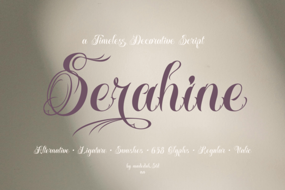 Serahine: A Luxe Script Font for Crafted Products