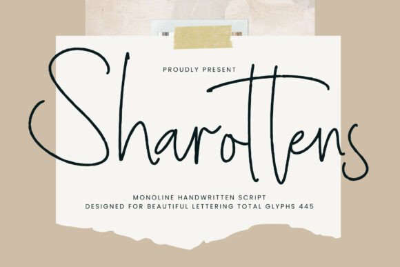 Sharottens: A Handwritten Font Built for Modern Campaigns