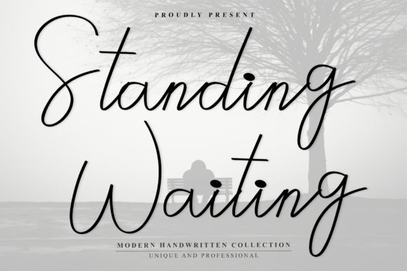 Standing Waiting: A Delicate Handwritten Font for Your Crafts