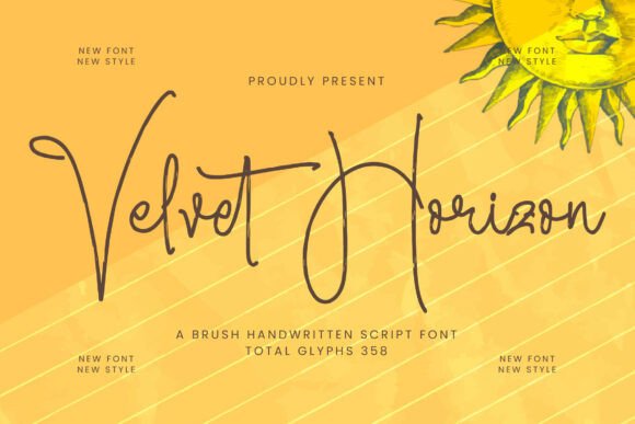 Velvet Horizon: The Modern Script Font for Crafters and Product Makers