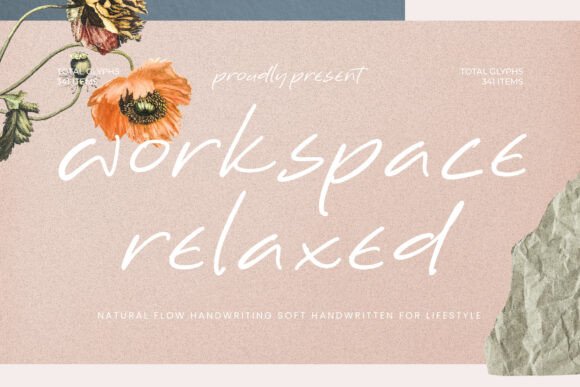 Workspace Relaxed: Your Go-To Handwritten Font for Crafted Products